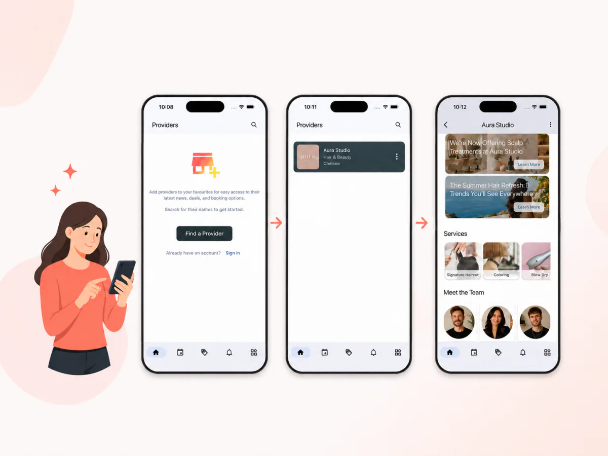 Finding a business in the Resvera app